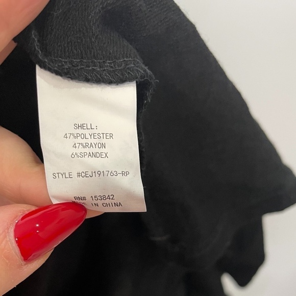 Melloday Long Sleeve Open Front Black Cardigan with Pockets - Picture 5 of 5